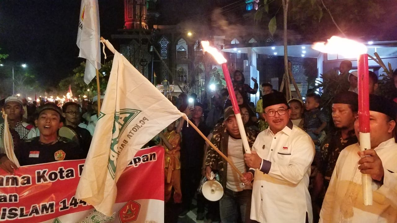 foto Pawai 1000 Obor Sambut Tahun Baru Islam 1441 H